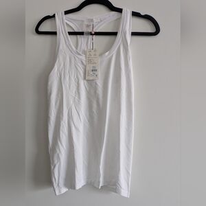 Calia White Women's Seamless Scoop Top